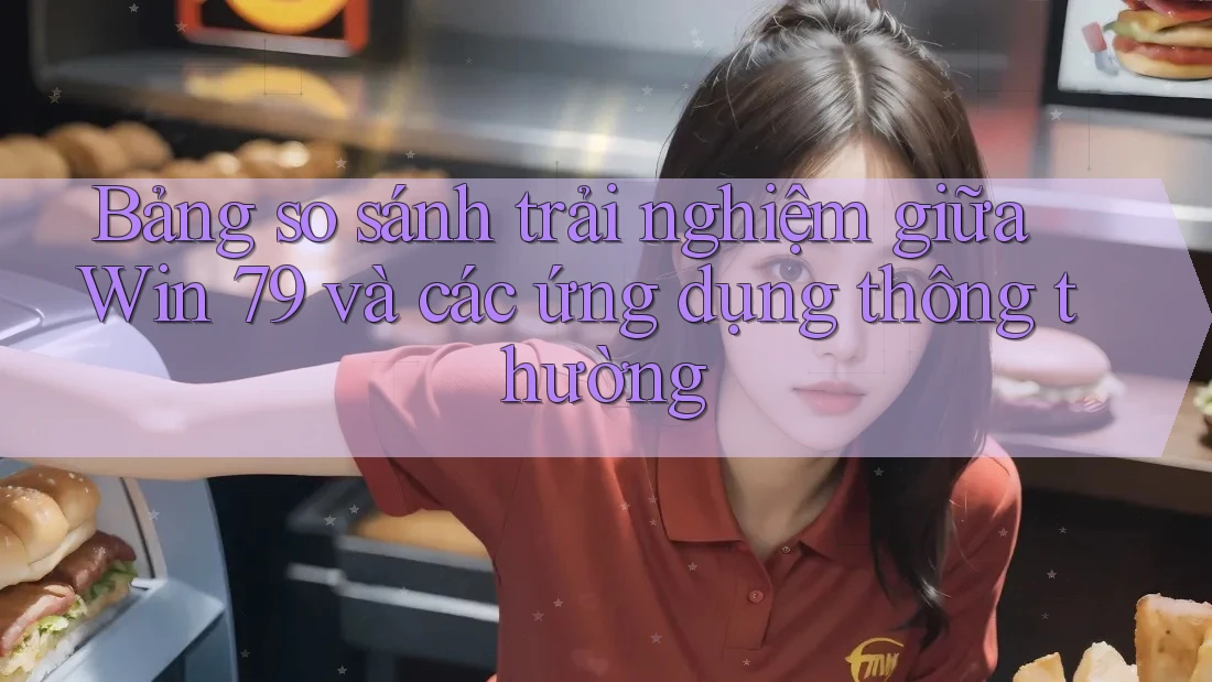Bảng so sánh trải nghiệm giữa Win 79 và các ứng dụng thông thường Bảng so sánh trải nghiệm giữa Win 79 và các ứng dụng thông thường