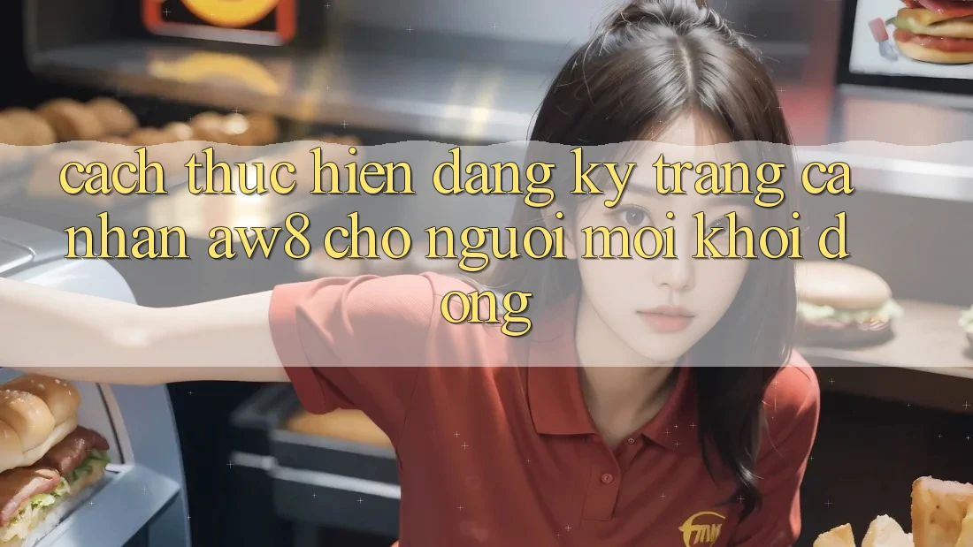 Cách thực hiện Đăng Ký Trang cá nhân AW8 Cho Người Mới Khởi động Cách thực hiện Đăng Ký Trang cá nhân AW8 Cho Người Mới Khởi động