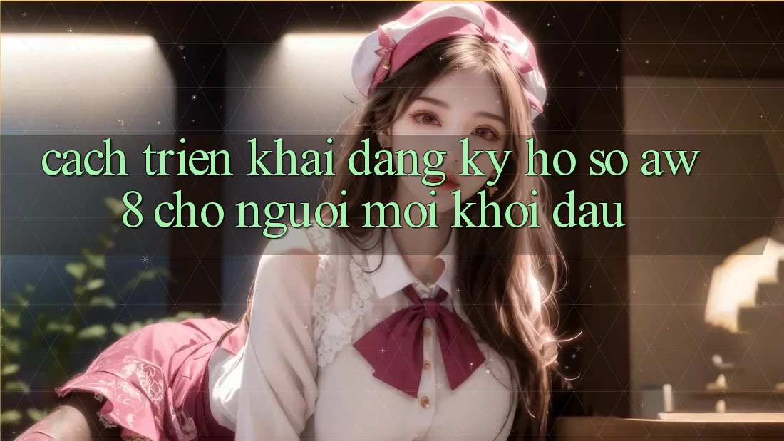 Cách triển khai Đăng Ký Hồ sơ AW8 Cho Người Mới Khởi đầu Cách triển khai Đăng Ký Hồ sơ AW8 Cho Người Mới Khởi đầu