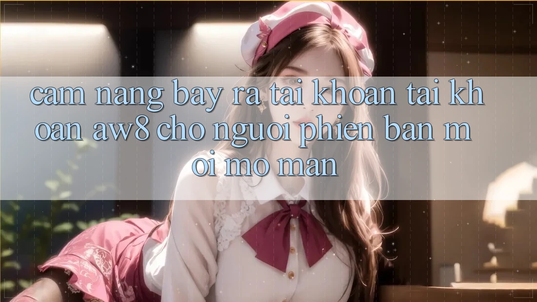 Cẩm nang Bày ra tài khoản Tài Khoản AW8 Cho Người Phiên bản mới Mở màn