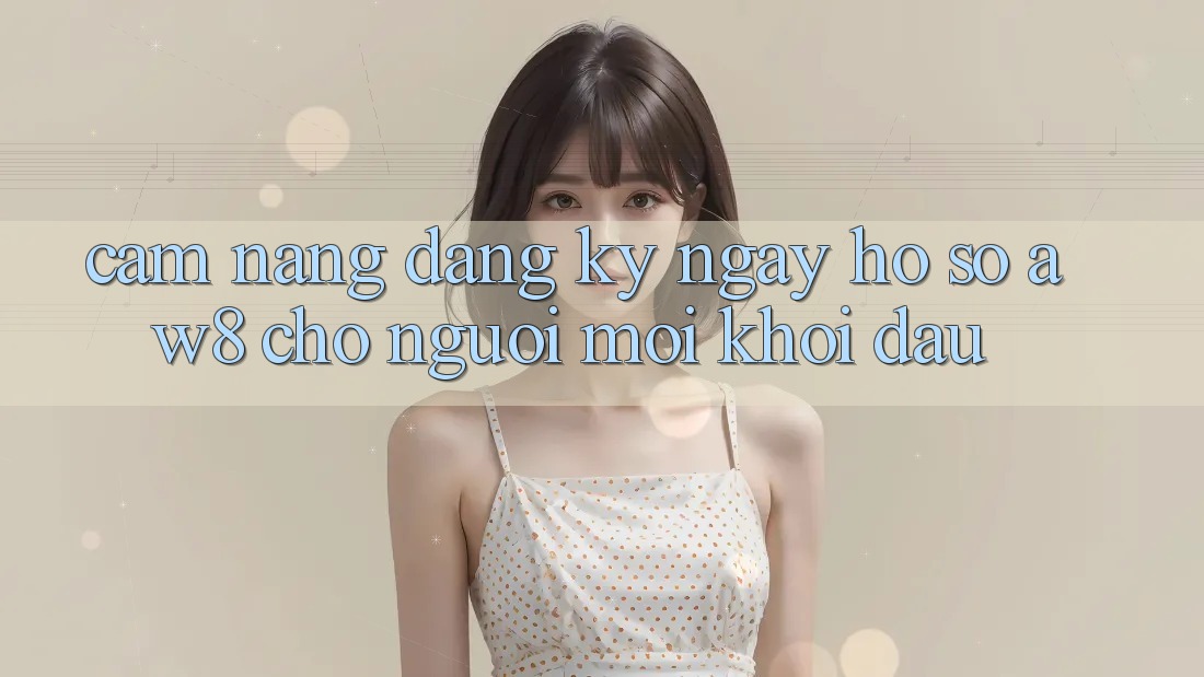Cẩm nang Đăng ký ngay Hồ sơ AW8 Cho Người Mới Khởi đầu Cẩm nang Đăng ký ngay Hồ sơ AW8 Cho Người Mới Khởi đầu