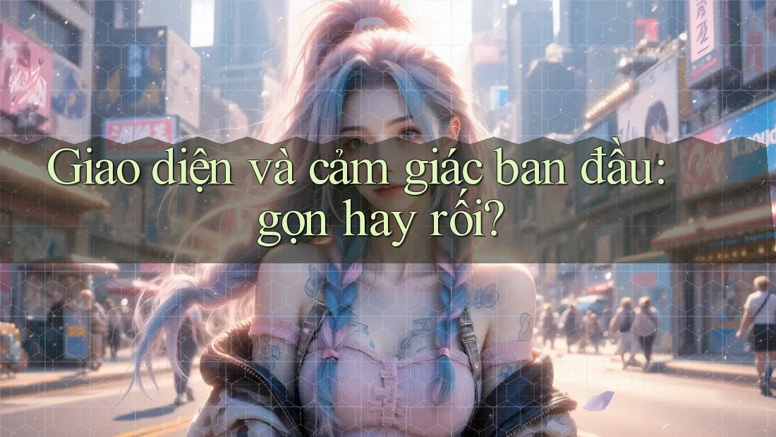Giao diện và cảm giác ban đầu: gọn hay rối? Giao diện và cảm giác ban đầu: gọn hay rối?