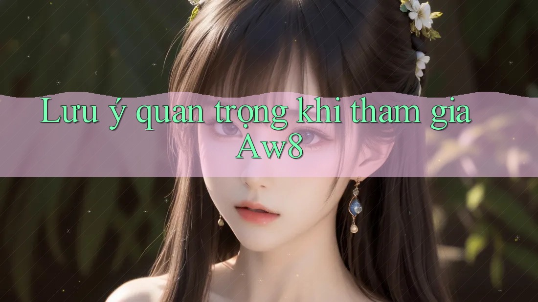 Lưu ý quan trọng khi tham gia Aw8 Lưu ý quan trọng khi tham gia Aw8