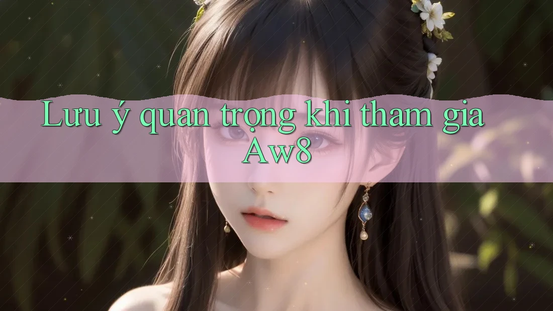 Lưu ý quan trọng khi tham gia Aw8 Lưu ý quan trọng khi tham gia Aw8