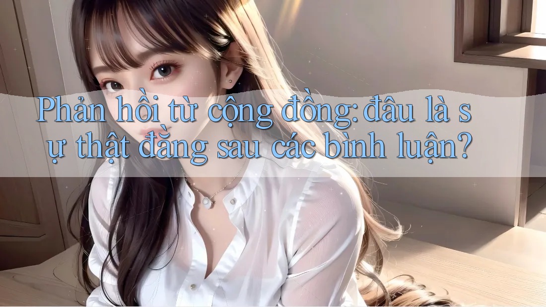 Phản hồi từ cộng đồng: đâu là sự thật đằng sau các bình luận? Phản hồi từ cộng đồng: đâu là sự thật đằng sau các bình luận?