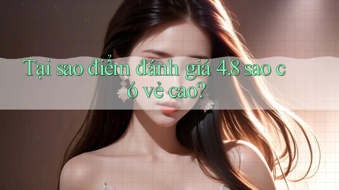 Tại sao điểm đánh giá 4. 8 sao có vẻ cao? Tại sao điểm đánh giá 4. 8 sao có vẻ cao?
