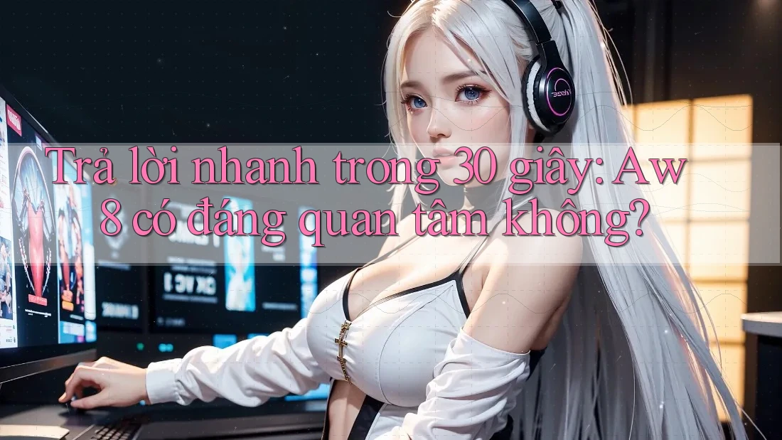 Trả lời nhanh trong 30 giây: Aw8 có đáng quan tâm không? Trả lời nhanh trong 30 giây: Aw8 có đáng quan tâm không?